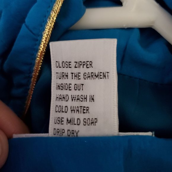 Vintage Turquoise 80s Silk Track Suit, Bocoo, large - Picture 5 of 7